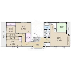 4LDK 間取り図