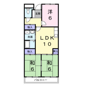3LDK 間取り図