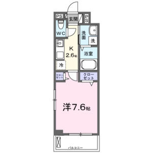1K 間取り図