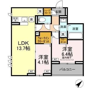 2LDK 間取り図