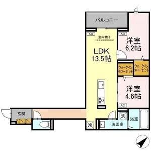 2LDK 間取り図