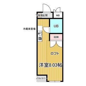 ワンルーム 間取り図