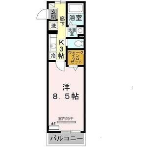 1K 間取り図