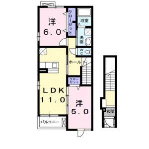 2LDK 間取り図