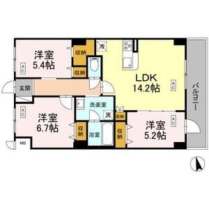 3LDK 間取り図