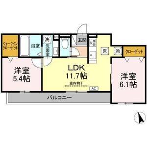 2LDK 間取り図