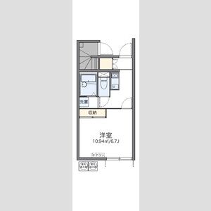 1K 間取り図