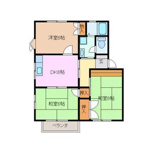 3DK 間取り図