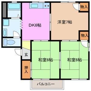 3DK 間取り図
