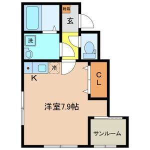 ワンルーム 間取り図