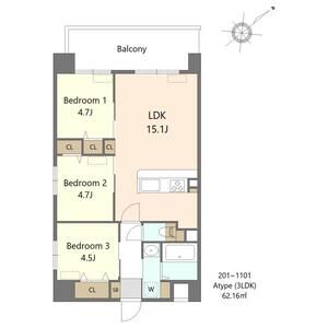 3LDK 間取り図