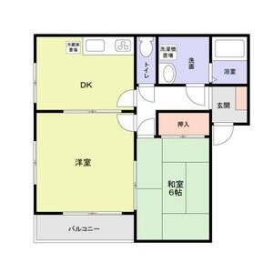 2DK 間取り図