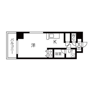 ワンルーム 間取り図