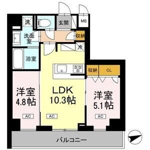 2LDK 間取り図