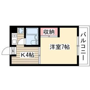 1K 間取り図