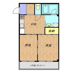 2DK 間取り図