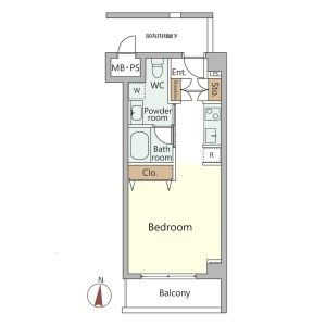 ワンルーム 間取り図