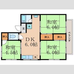 3DK 間取り図