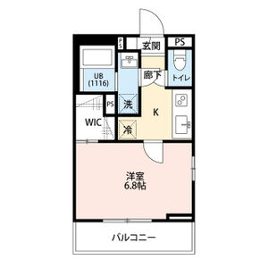1K 間取り図