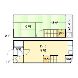 2DK 間取り図