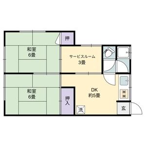 2DK 間取り図