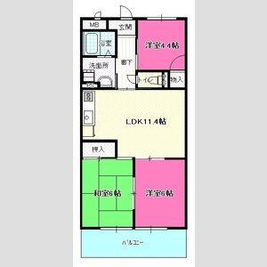 3LDK 間取り図