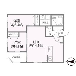 2LDK 間取り図