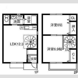 2LDK 間取り図