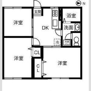 3DK 間取り図