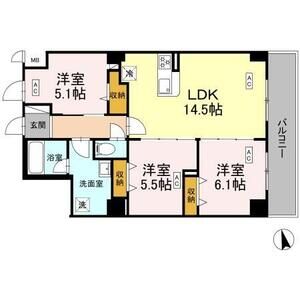3LDK 間取り図