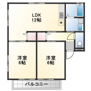 2LDK 間取り図