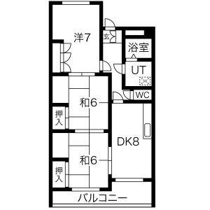 3DK 間取り図