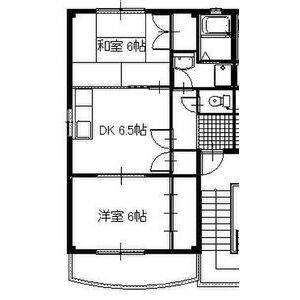 2DK 間取り図
