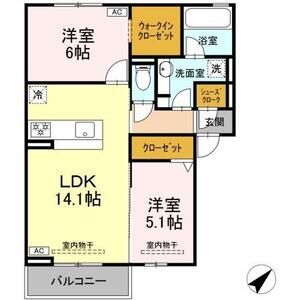 2LDK 間取り図
