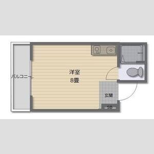 ワンルーム 間取り図