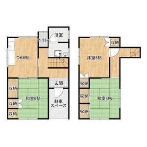 3DK 間取り図
