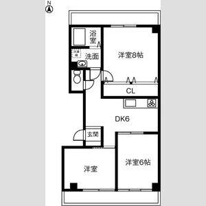 3DK 間取り図