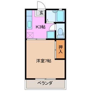 1K 間取り図