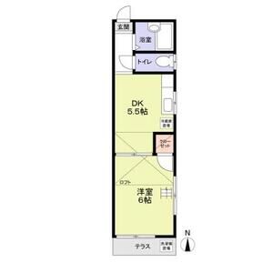 1DK 間取り図