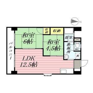 2LDK 間取り図