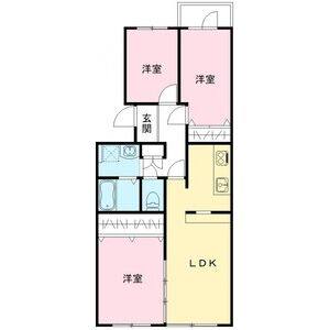 3LDK 間取り図