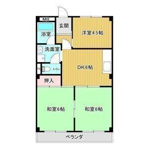 3DK 間取り図