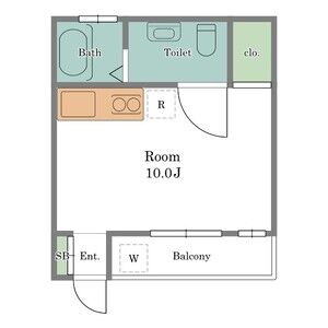 ワンルーム 間取り図