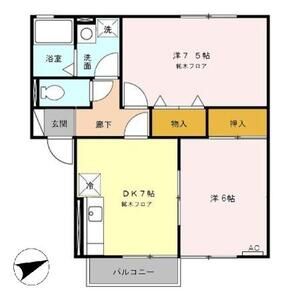 2DK 間取り図