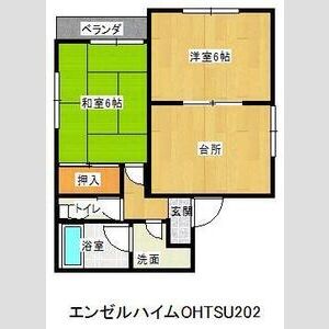 2DK 間取り図