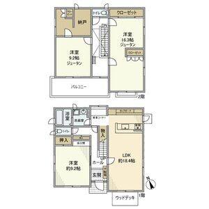 3LDK 間取り図