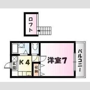 1K 間取り図