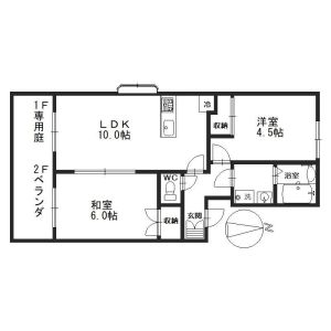 2LDK 間取り図