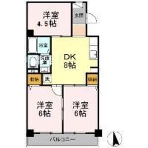 3DK 間取り図