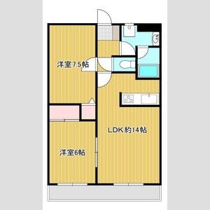2LDK 間取り図